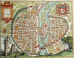 Средневековый план Парижа